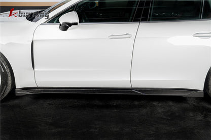 2017 - 2023 Porsche Panamera 971 KDA Style Autoclave Carbon Fiber Side Skirts - 8