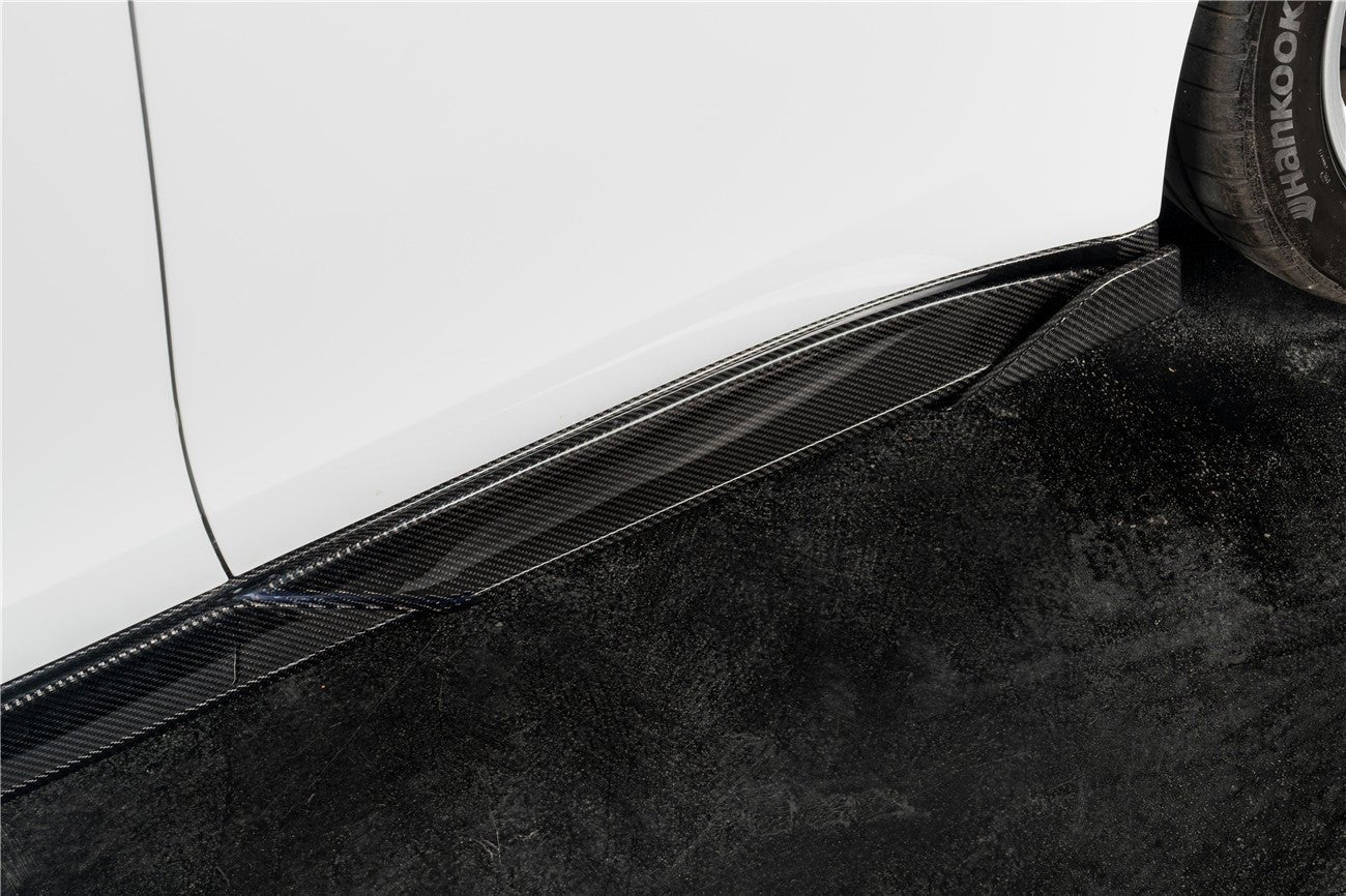 2017 - 2023 Porsche Panamera 971 KDA Style Autoclave Carbon Fiber Side Skirts - 10
