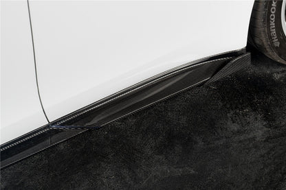2017 - 2023 Porsche Panamera 971 KDA Style Autoclave Carbon Fiber Side Skirts - 10