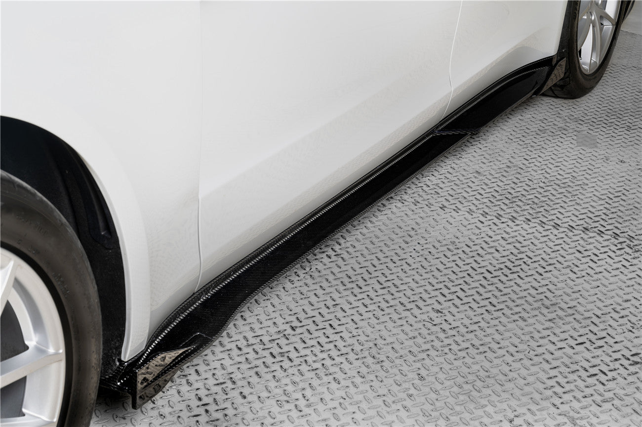 2017 - 2023 Porsche Panamera 971 KDA Style Autoclave Carbon Fiber Side Skirts - 6
