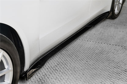2017 - 2023 Porsche Panamera 971 KDA Style Autoclave Carbon Fiber Side Skirts - 6