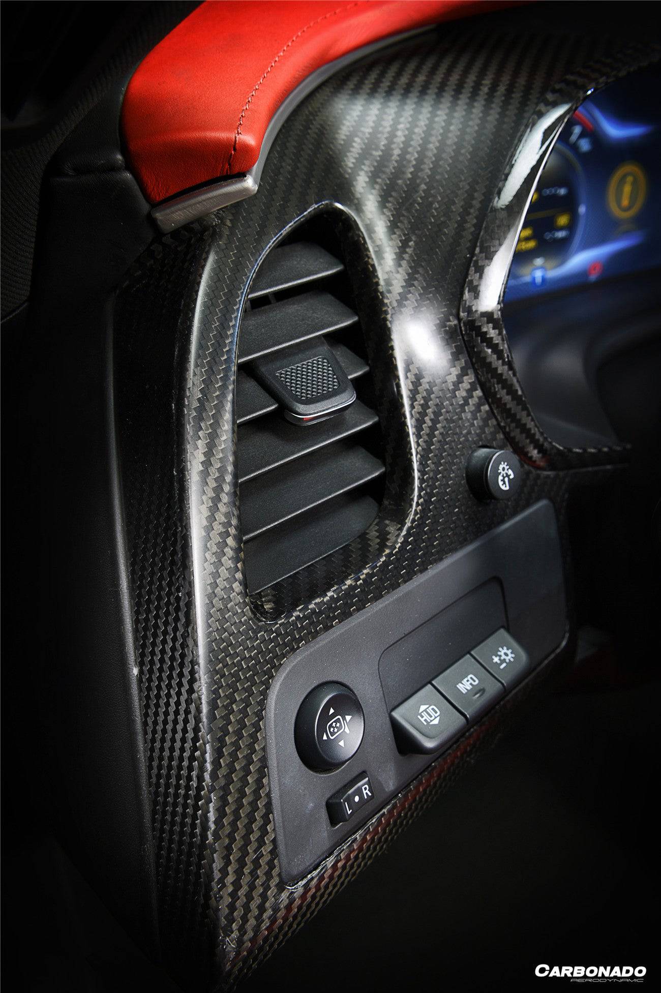 Tablero de fibra de carbono seco para Corvette C7 Z06 Grandsport (izquierdo y derecho) (2013-2019)