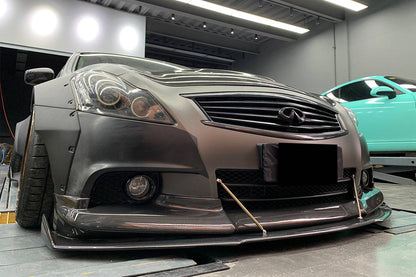 Borde delantero estilo BKSS para Infiniti G25 G37 Sedán Carbonado 2010-2013