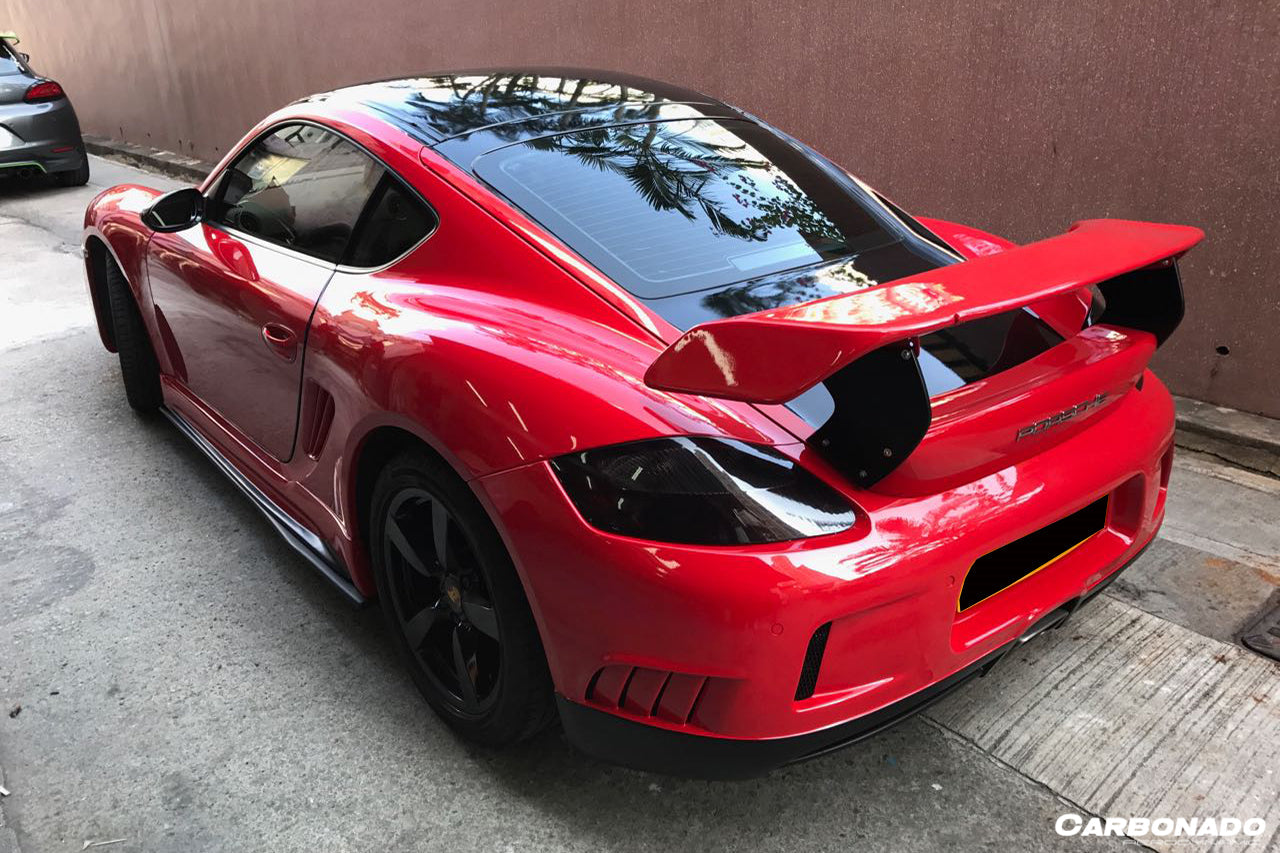 Carbonado TA Style Rear Bumper and Trunk Spoiler | 2005-2008 Porsche Boxster 987