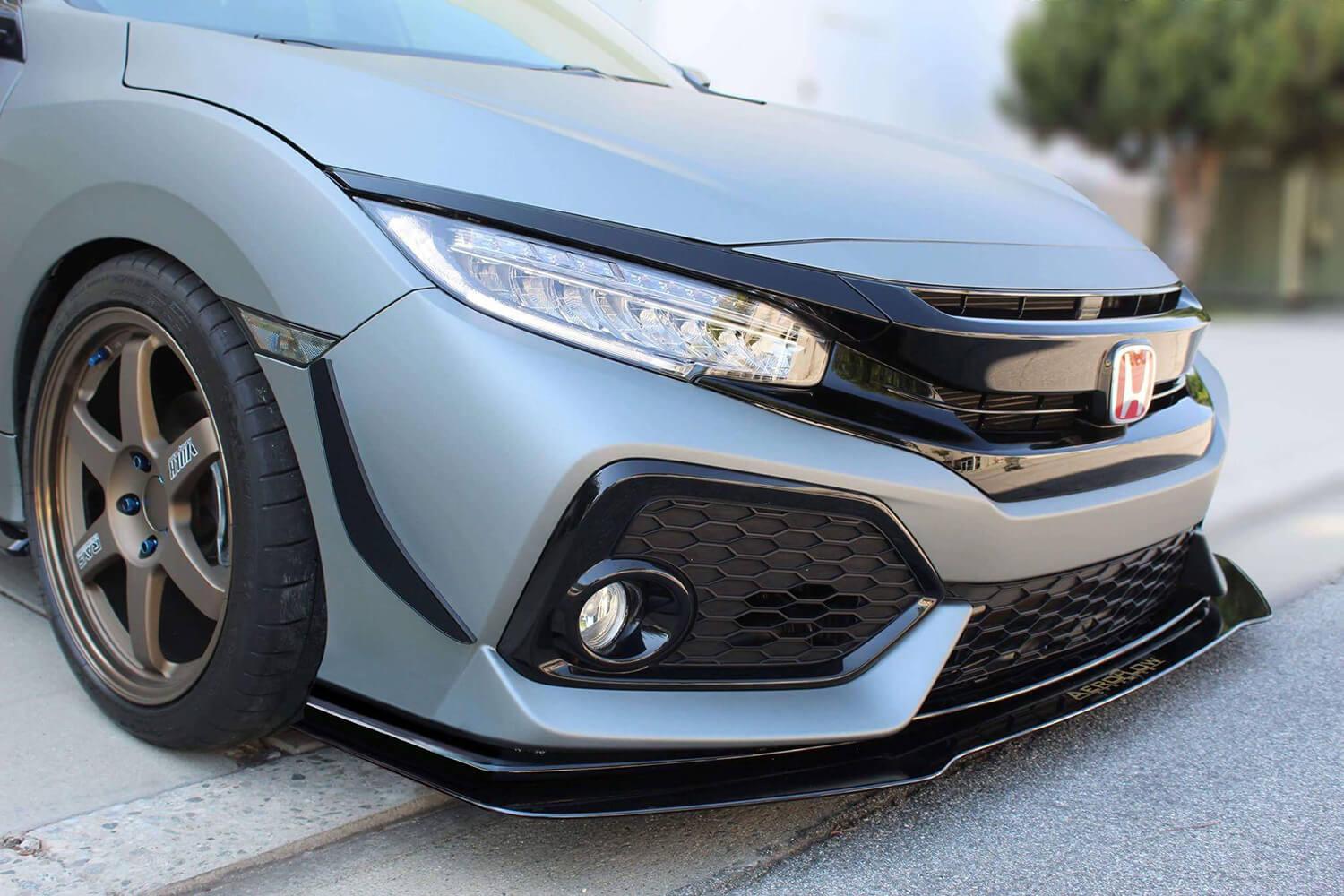 Aeroflow Dynamics Splitter V1 (2017-2021 Honda Civic Hatchback, Si Coupe, Si Sedan)