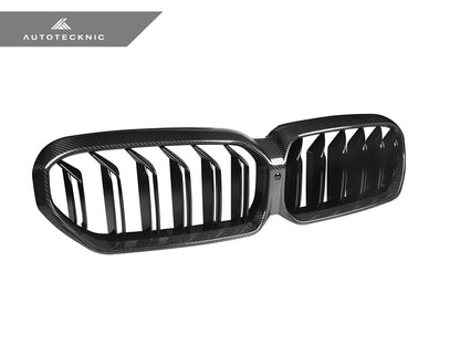 Parrillas delanteras de fibra de carbono seca de doble lama AutoTecknic - Serie 5 LCI G30 (ATK-BM-0898)