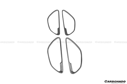 Carbonado 2015-2021 Mercedes Benz W205 C Class GLC X253 Carbon Fiber Interior Door Handle Cover Trim