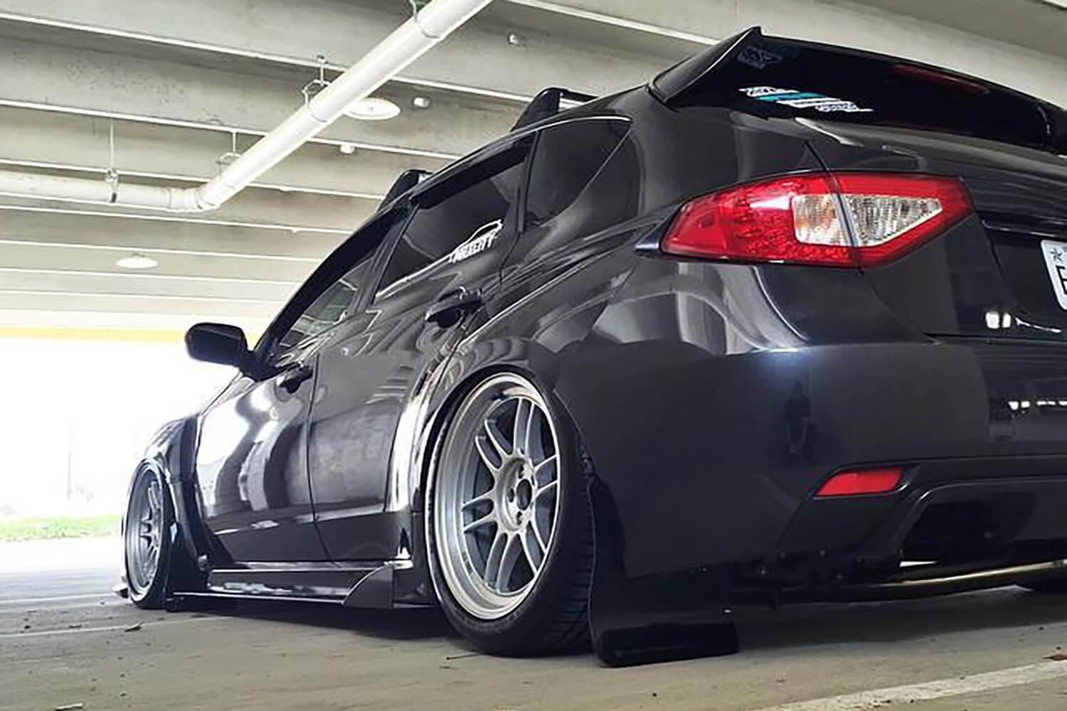 Extensiones de faldones laterales Aeroflow Dynamics para Subaru WRX/STI 2008-2014 (versión 2)