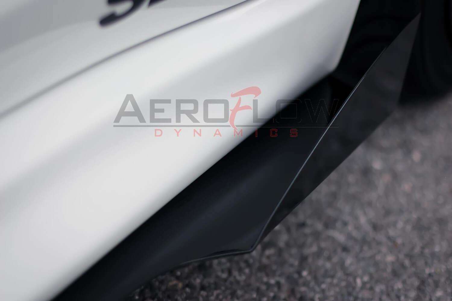 Extensión de faldón lateral Aeroflow Dynamics 2007-2015 Mitsubishi Evo X / Ralliart V2