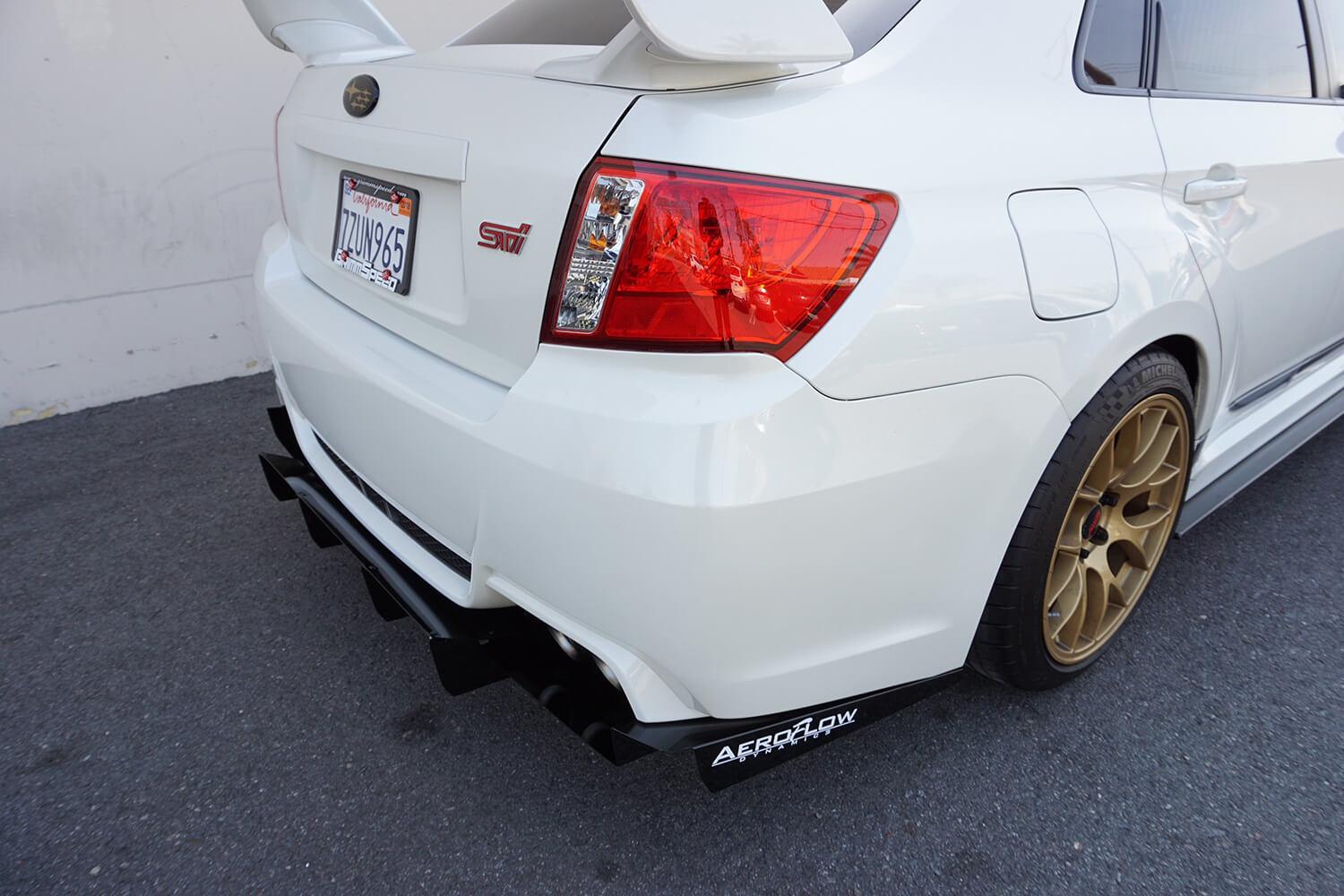 Aeroflow Dynamics Rear Diffuser V2 (2011-2014 Subaru WRX/STI Sedan) - 3