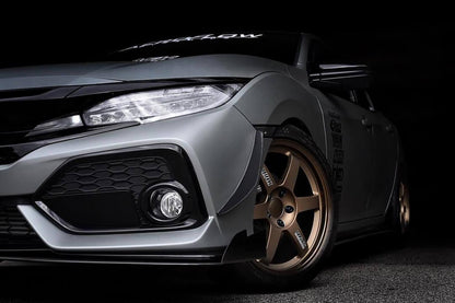 Aeroflow Dynamics Splitter V2 (2017-2021 Honda Civic Hatchback, Si Coupe, Si Sedan)