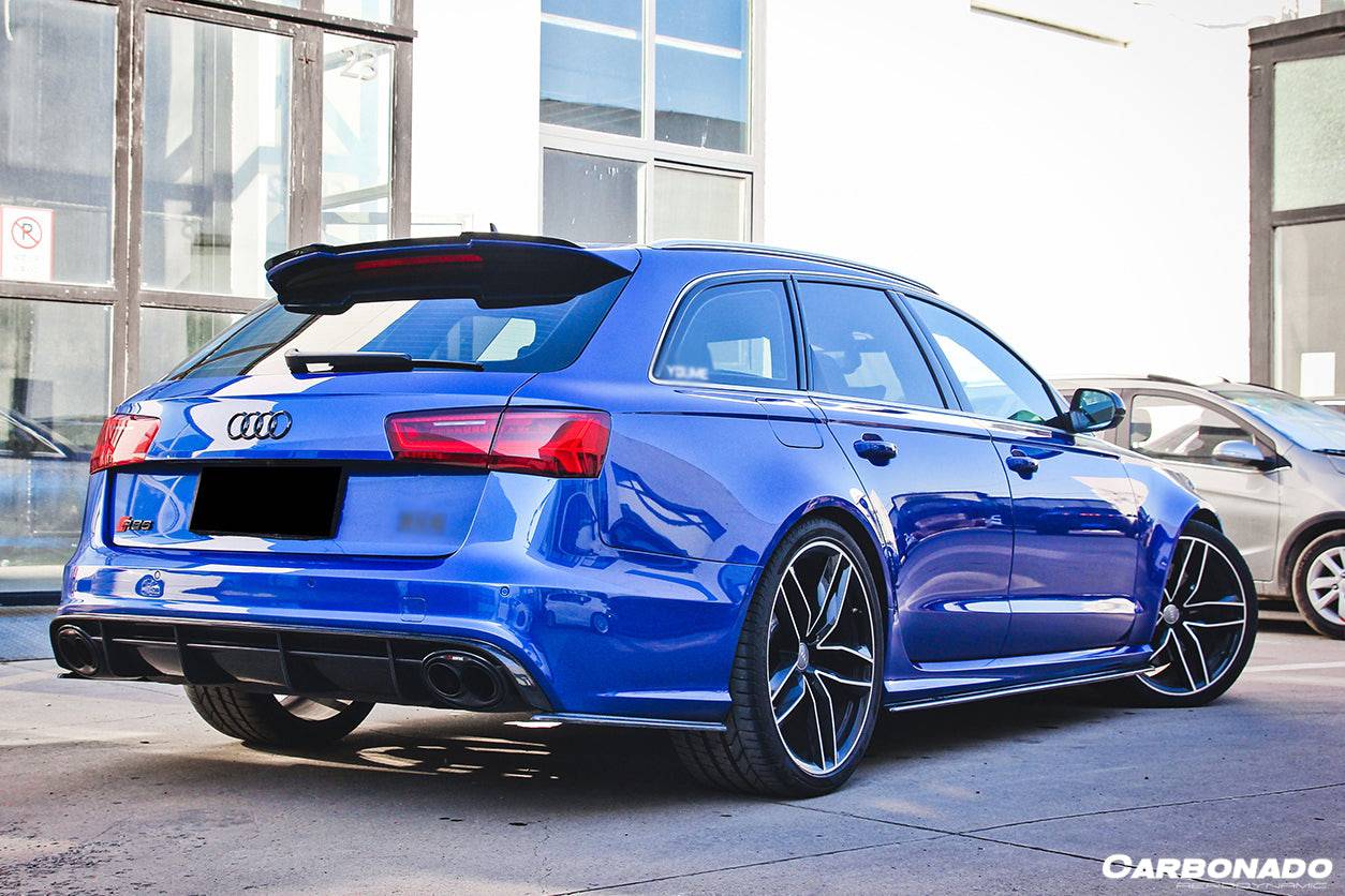 Divisor de tapa trasera de fibra de carbono estilo MN para Audi RS6 Avant Carbonado 2013-2018