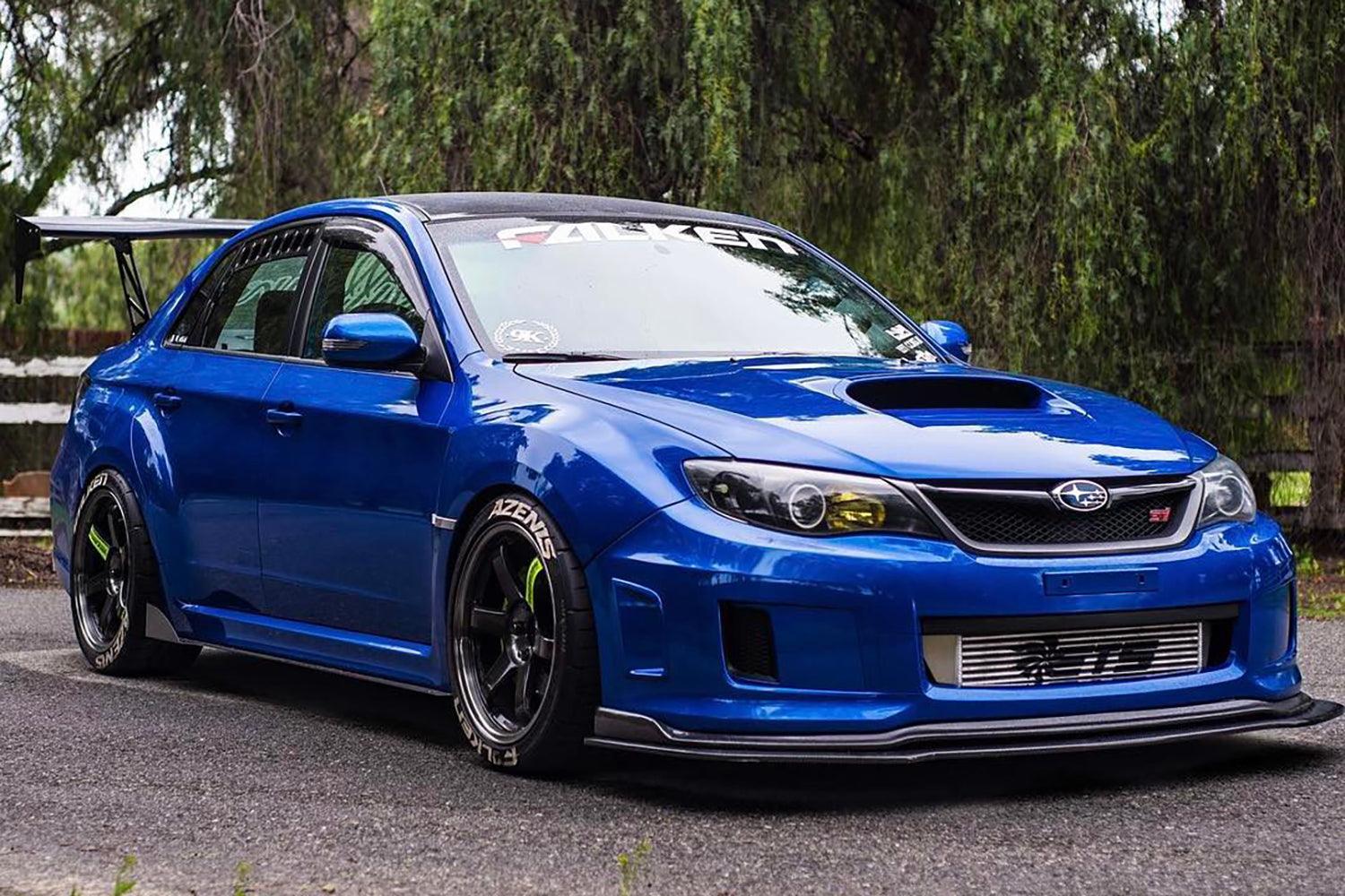 Divisor delantero de fibra de carbono Aeroflow Dynamics para Subaru WRX/STI 2008-2014