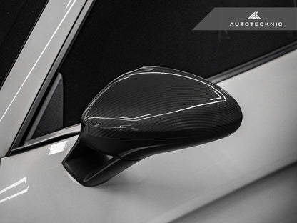 AutoTecknic Replacement Carbon Fiber Mirror Covers - Porsche 718 Cayman | Boxster - 7