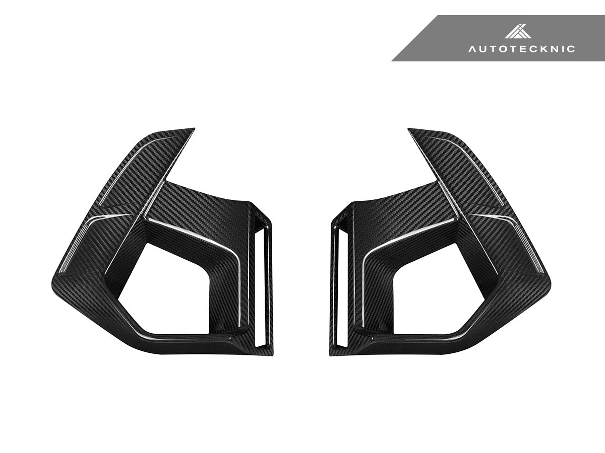 Juego de rejillas de ventilación de carbono seco para parachoques delantero AutoTecknic - F97 X3M LCI | F98 X4M LCI