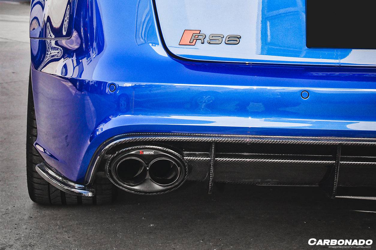 Divisor de tapa trasera de fibra de carbono estilo MN para Audi RS6 Avant Carbonado 2013-2018