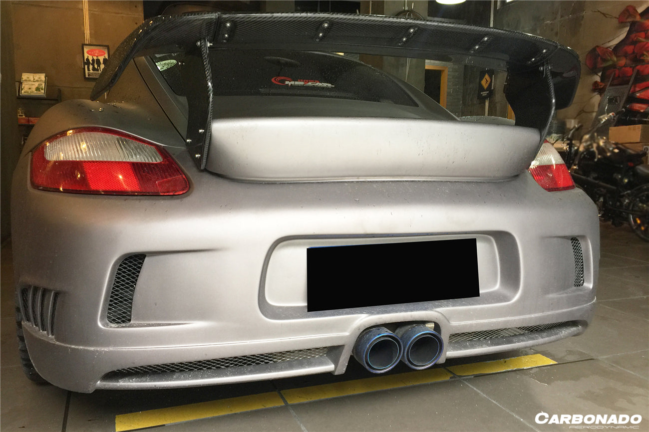 Carbonado TA Style Rear Bumper and Trunk Spoiler | 2005-2008 Porsche Boxster 987