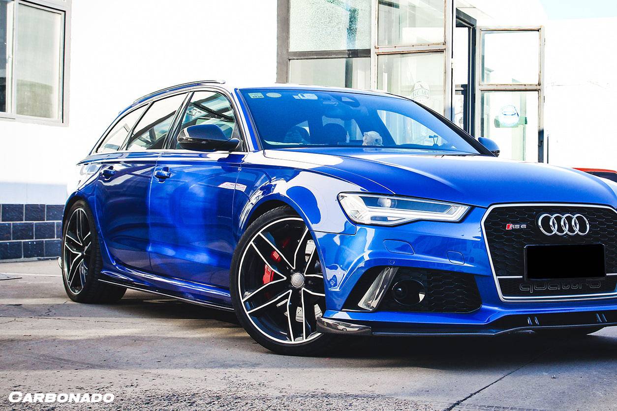 Faldón delantero de fibra de carbono estilo BS para Audi RS6 Avant Carbonado 2013-2018