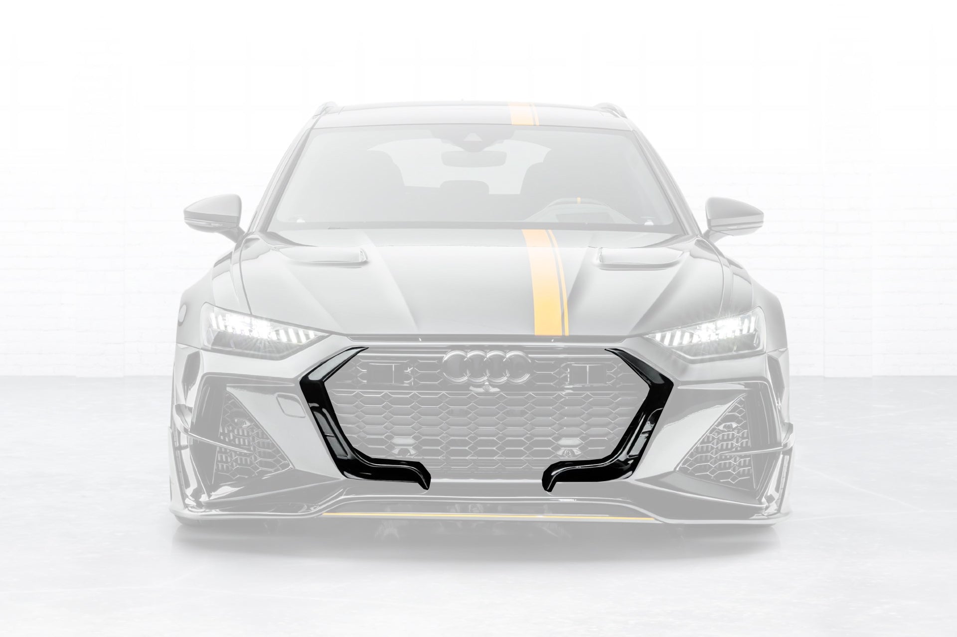 2019-2026 Audi Autoclave Carbon Fiber Grill trims Carbonado (MSY) Fits : RS6 C8