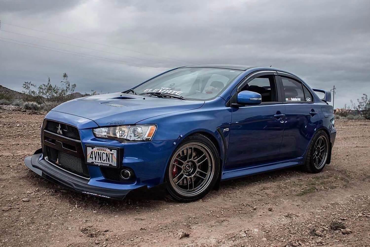 Aeroflow Dynamics 2007-2015 Mitsubishi Evo X Front Splitter V3