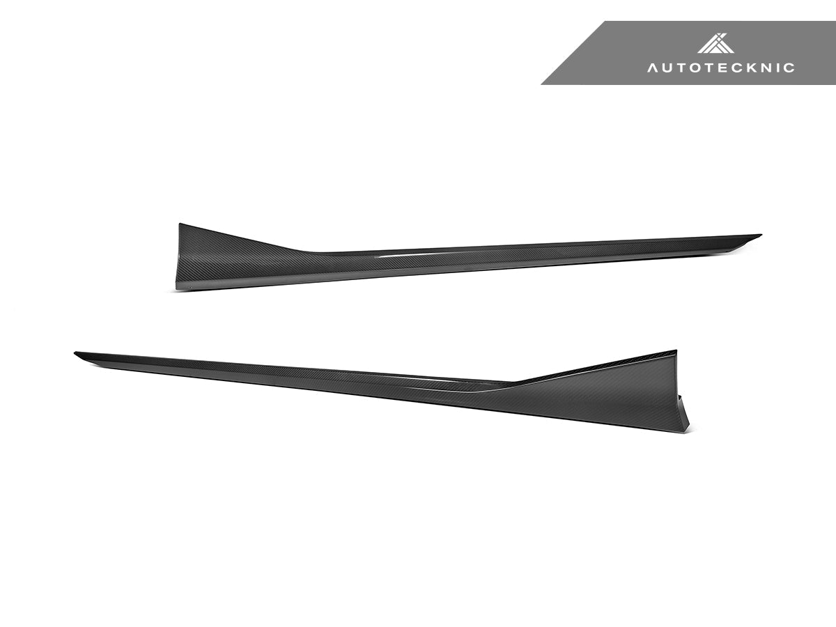 Juego de extensiones de faldones laterales de fibra de carbono seco AutoTecknic - G90/G99 M5