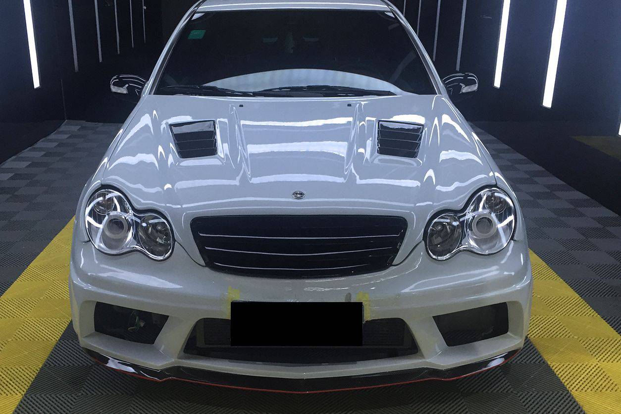 Carbonado WI Style Hood | 2001-2007 Mercedes Benz W203 C Class