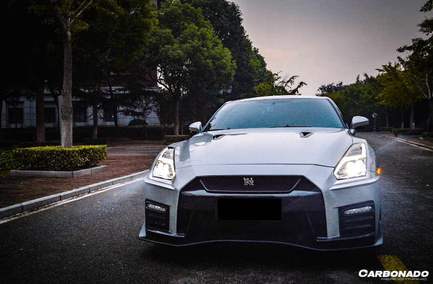 Carbonado 2017-2023 Nissan GTR R35 EBA NISMO Style Front Bumper