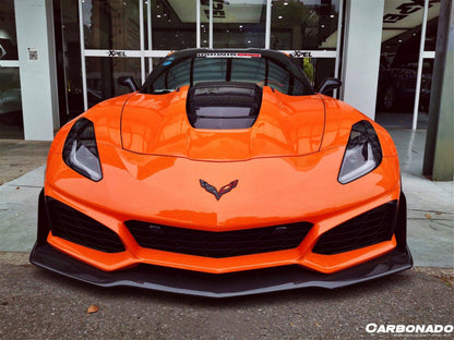 Kit de carrocería de conversión frontal estilo ZR1 para Corvette C7 Z51 Carbonado 2013-2019