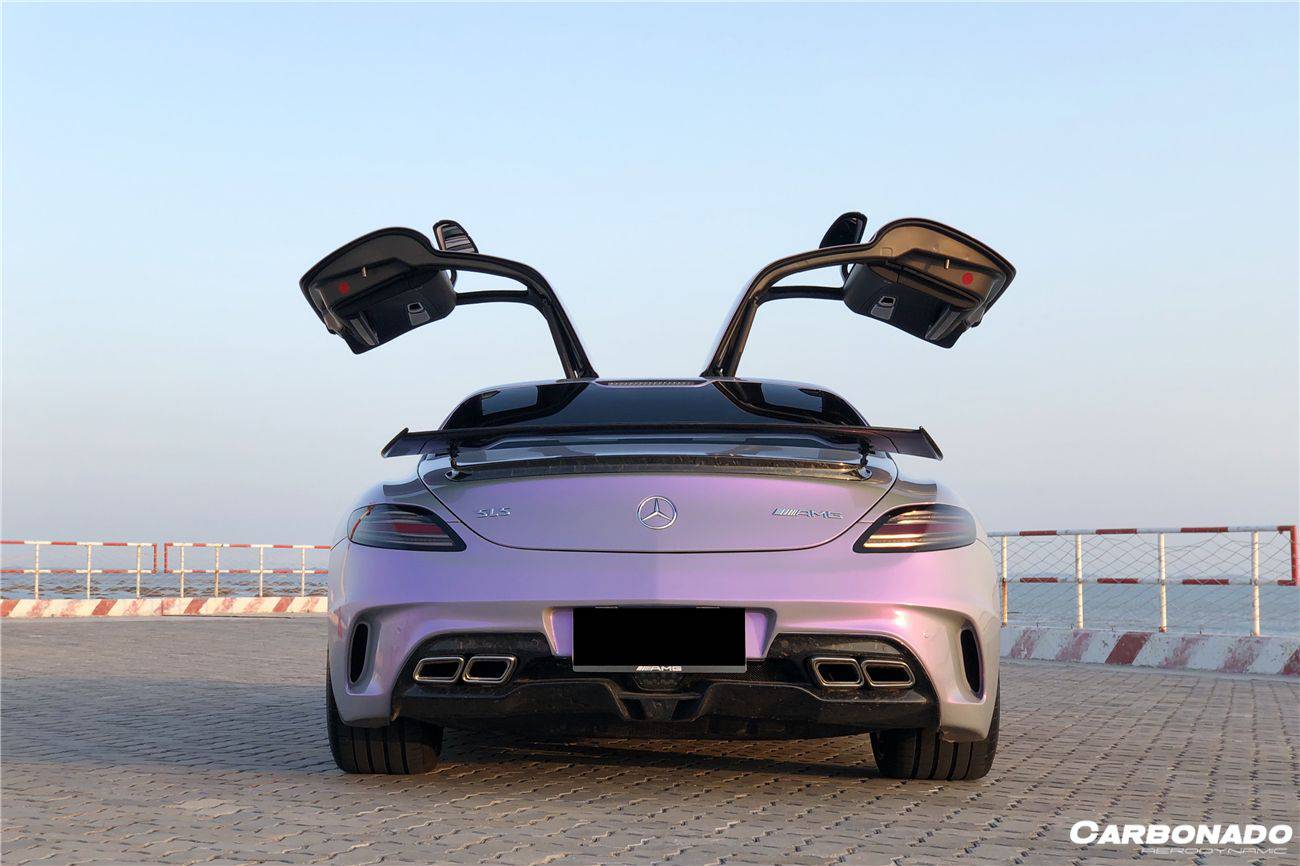 Parachoques trasero estilo BKSS para Mercedes Benz W197 SLS AMG Carbonado 2010-2015