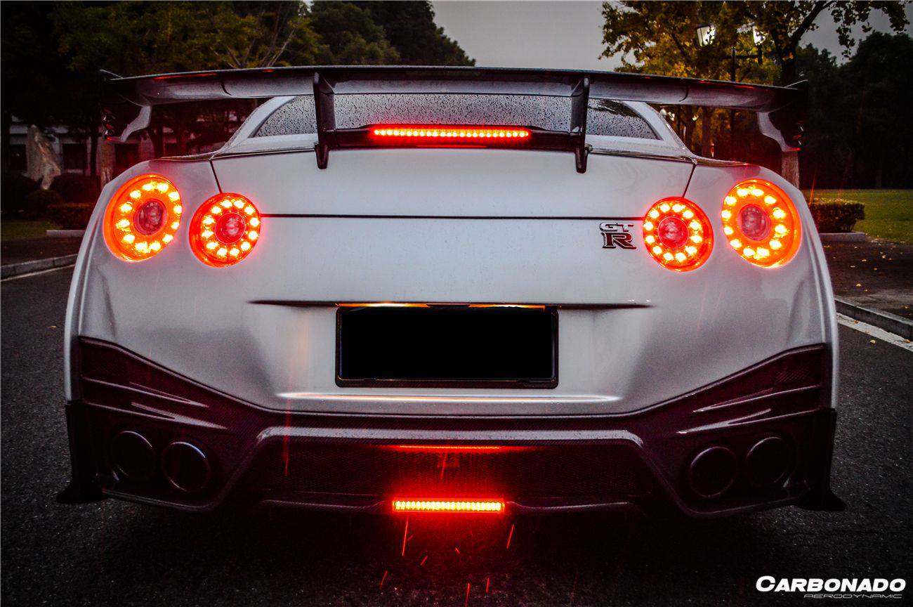 Parachoques trasero estilo NISMO Carbonado 2008-2023 Nissan GTR R35 CBA DBA EBA