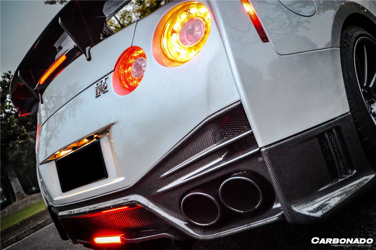 Parachoques trasero estilo NISMO Carbonado 2008-2023 Nissan GTR R35 CBA DBA EBA