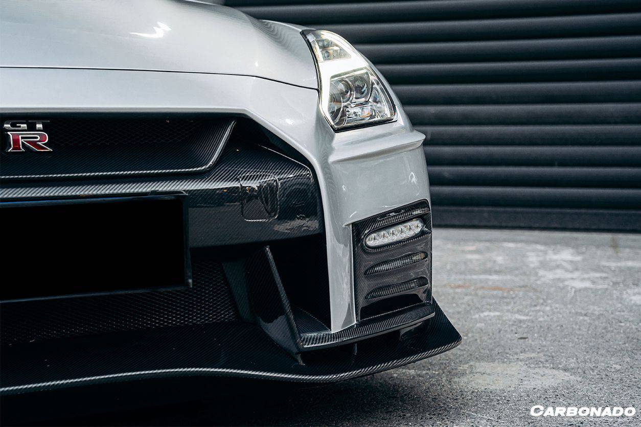 Carbonado 2008-2016 Nissan GTR R35 CBA  DBA NISMO Ver17 Style Front Bumper