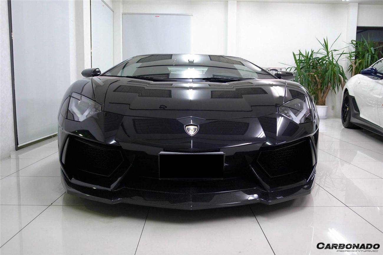 Carbonado 2011-2016 Lamborghini Aventador LP700 Coupe  Roadster DM Style Carbon Fiber Front Lip