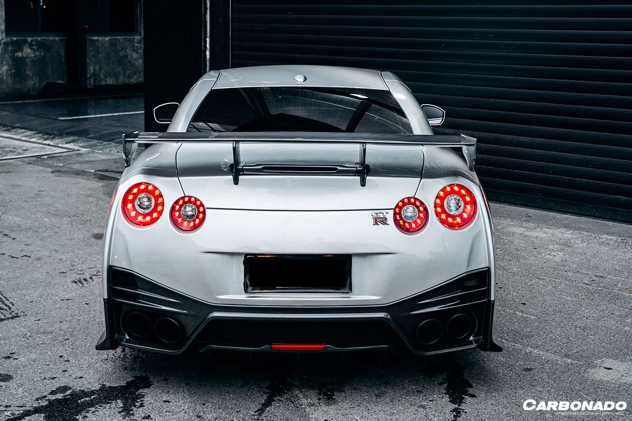 Parachoques trasero estilo NISMO Carbonado 2008-2023 Nissan GTR R35 CBA DBA EBA