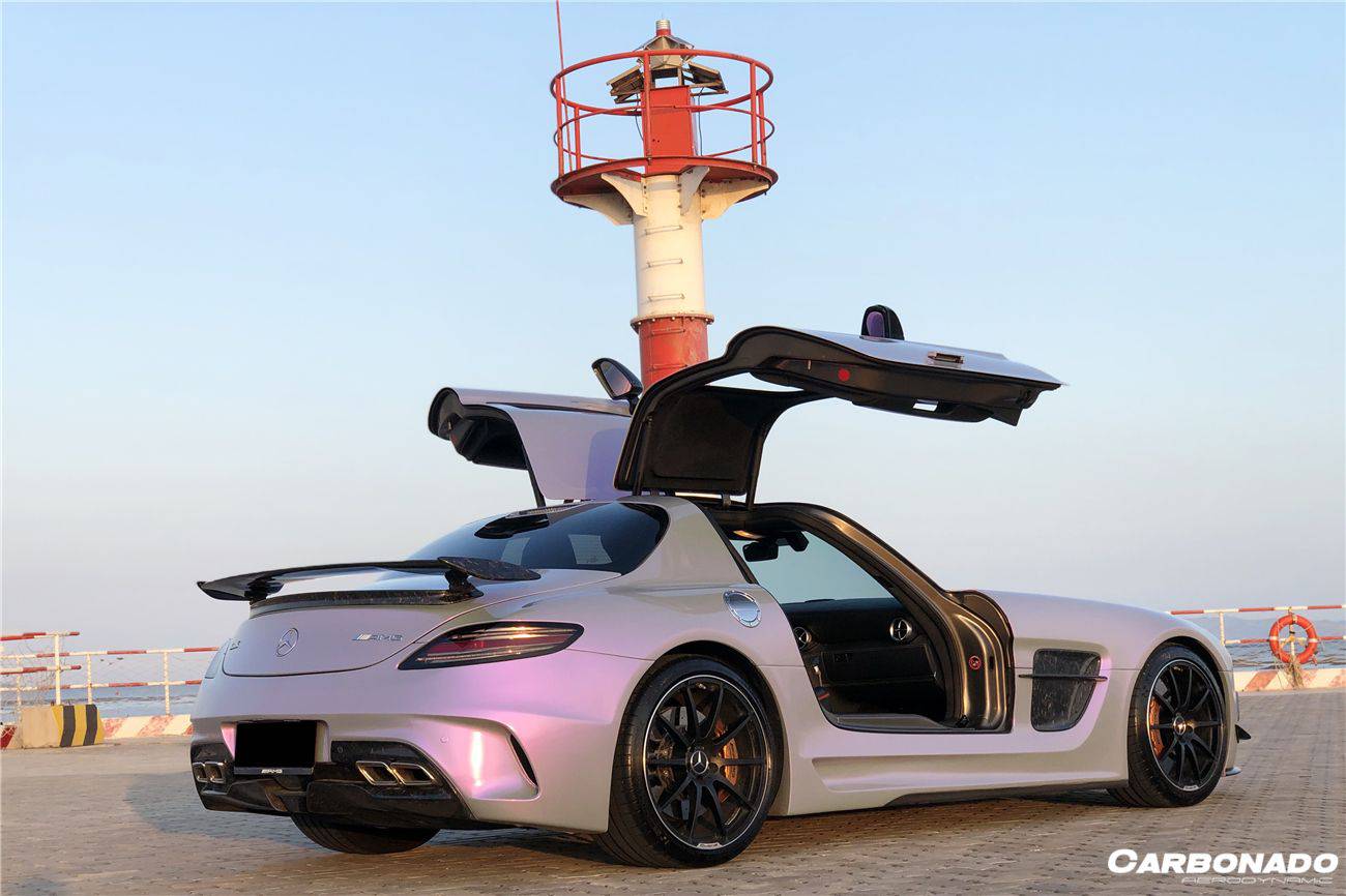 Parachoques trasero estilo BKSS para Mercedes Benz W197 SLS AMG Carbonado 2010-2015