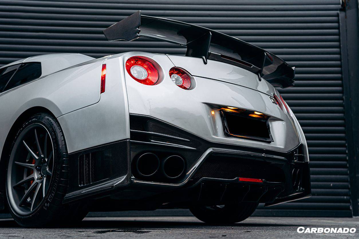Parachoques trasero estilo NISMO Carbonado 2008-2023 Nissan GTR R35 CBA DBA EBA