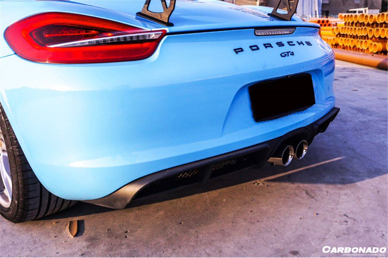 Carbonado 2012-2016 Porsche 981 Boxster  Cayman GT4 Style Rear Diffuser