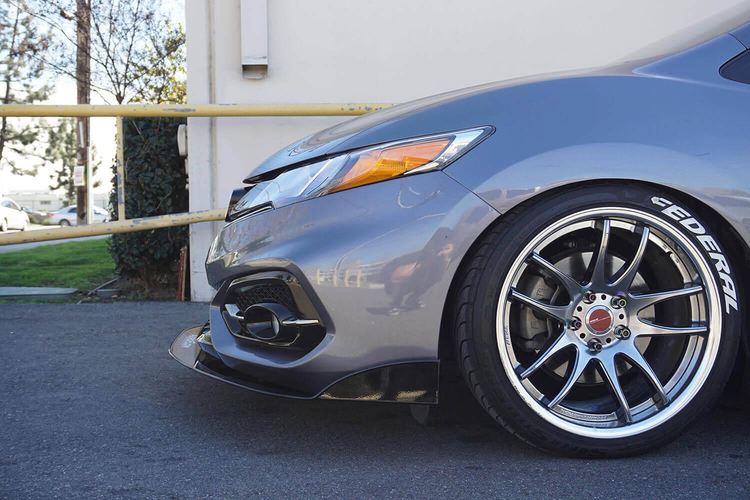 Aeroflow Dynamics Splitter V2 (2014-2015 Honda Civic Si Coupe)