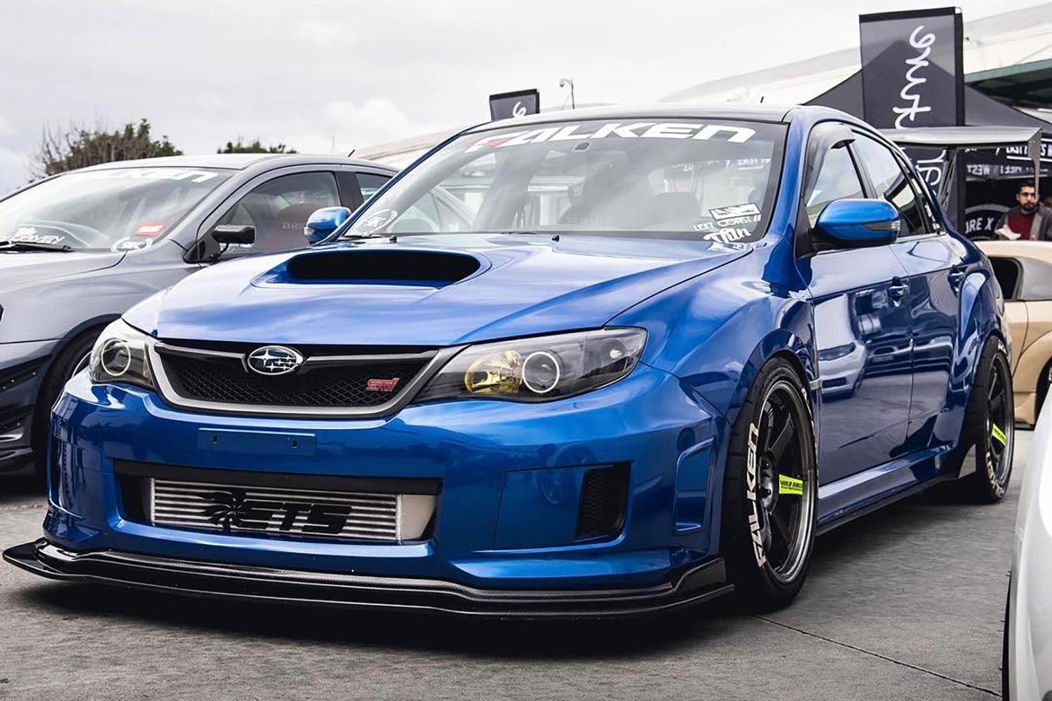 Divisor delantero de fibra de carbono Aeroflow Dynamics para Subaru WRX/STI 2008-2014