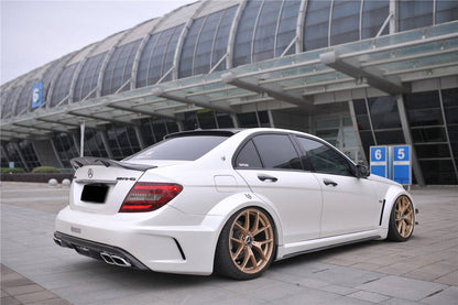 Carbonado 2012-2014 Mercedes Benz W204 C Class Sedan BKSS Style Wide Full Body Kit  (Not Fit AMG)