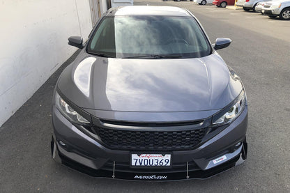 Aeroflow Dynamics Splitter V3 (2016-2019 Honda Civic Sedan)