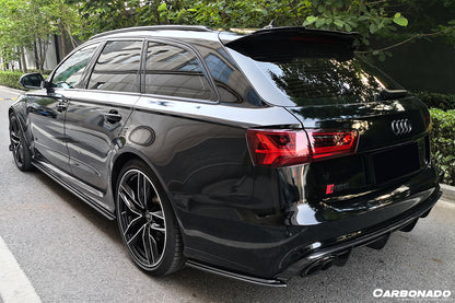 Divisor de tapa trasera de fibra de carbono estilo MN para Audi RS6 Avant Carbonado 2013-2018