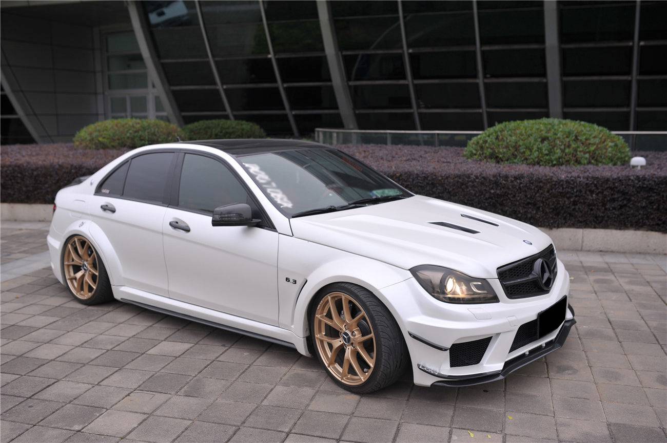 Carbonado 2012-2014 Mercedes Benz W204 C Class Sedan BKSS Style Wide Full Body Kit  (Not Fit AMG)