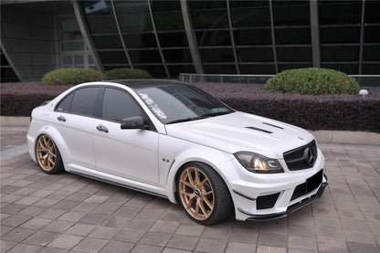 Carbonado 2012-2014 Mercedes Benz W204 C Class Sedan BKSS Style Wide Full Body Kit  (Not Fit AMG)