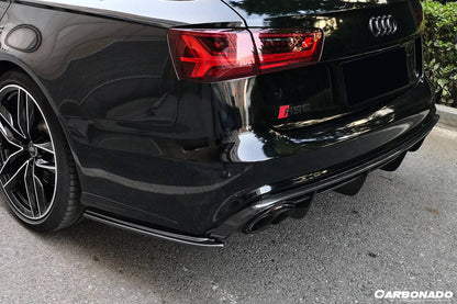 Divisor de tapa trasera de fibra de carbono estilo MN para Audi RS6 Avant Carbonado 2013-2018