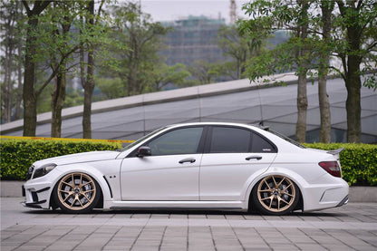 Carbonado 2012-2014 Mercedes Benz W204 C Class Sedan BKSS Style Wide Full Body Kit  (Not Fit AMG)