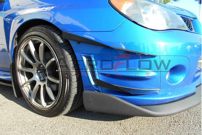 Aeroflow Dynamics 2006-2007 Subaru Wrx/Sti Front Bumper Canards V2