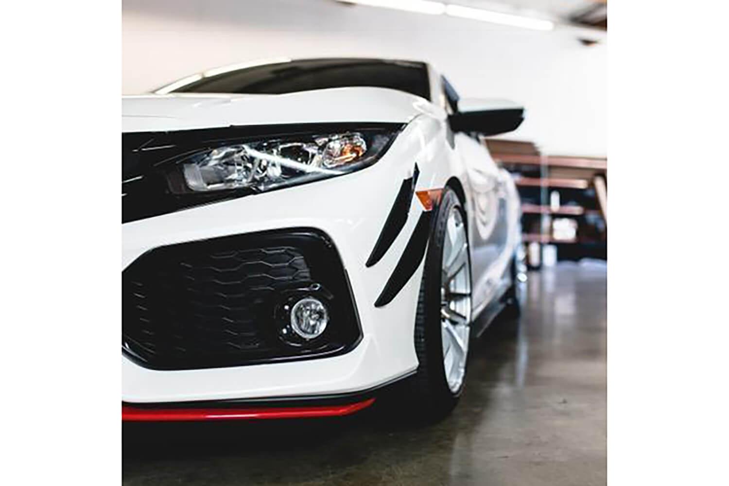 Aeroflow Dynamics V2 Canards (2017-2021 Honda Civic Hatchback, Si Coupe, Si Sedan)