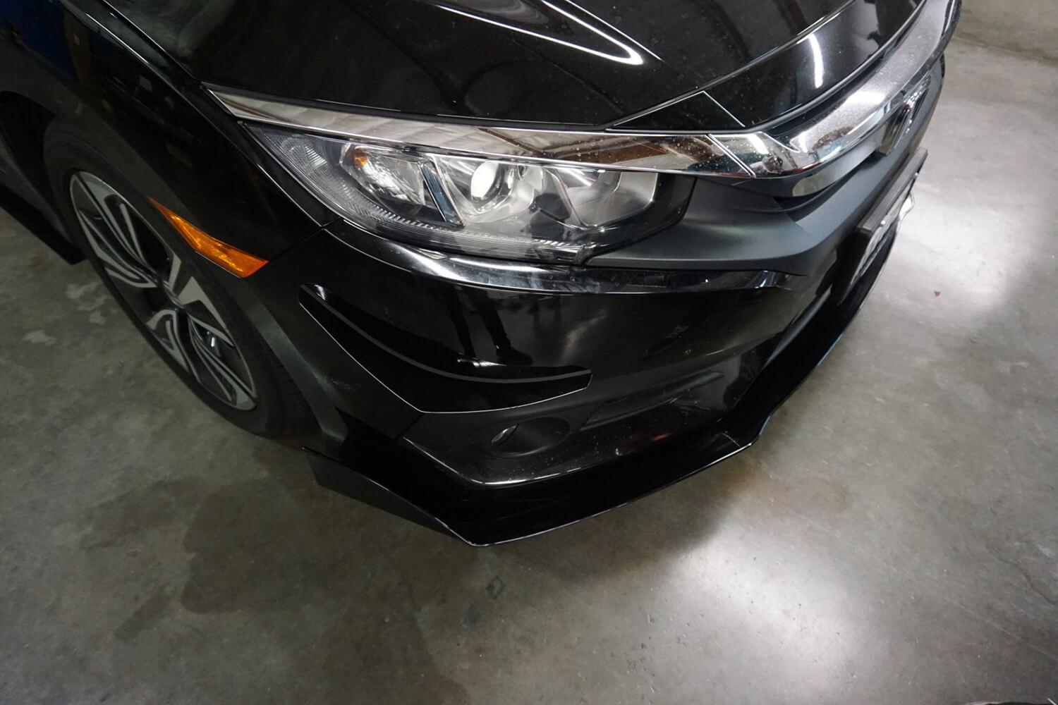 Aeroflow Dynamics Splitter V2 | 2016-2019 Honda Civic Sedan - 5