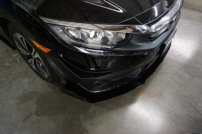 Aeroflow Dynamics Splitter V2 | 2016-2019 Honda Civic Sedan - 5